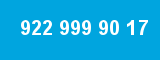 922 999 90 17 922 999 90 17